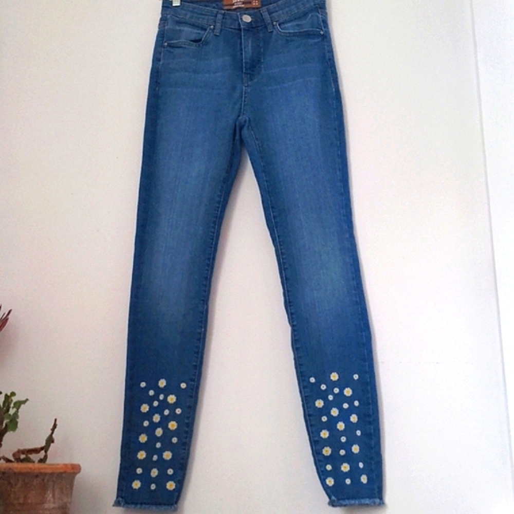 Janina Floral European Skinny Denim Jeans